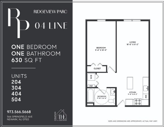 Plano de planta - Ridgeview Parc