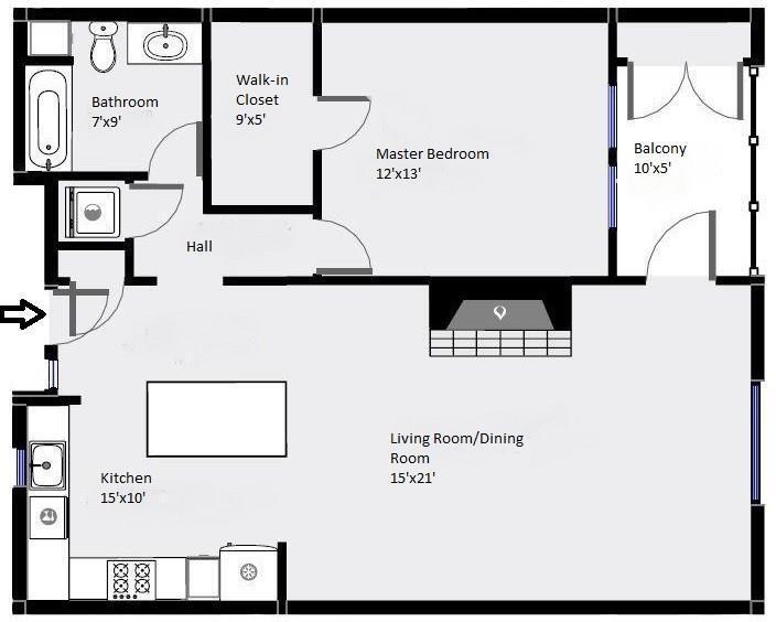 floor plan - 3901 Lick Mill Blvd