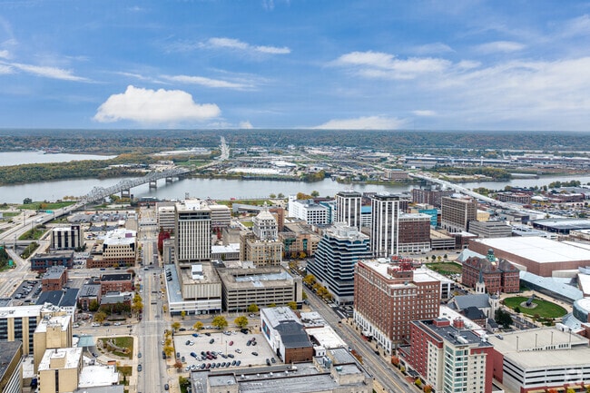 East Peoria is a scenic location along the Illinois River with numerous shops and restaurants.
