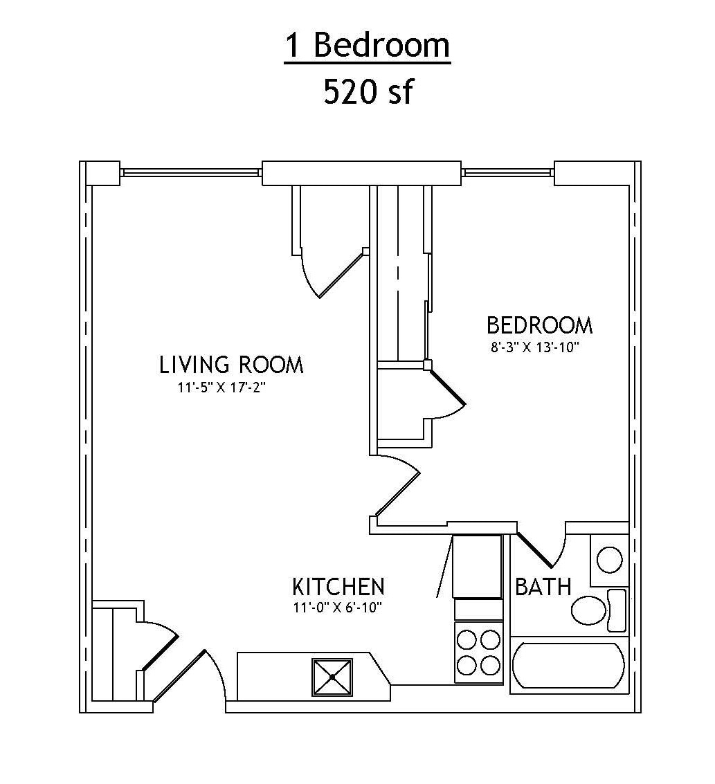 Skyview Manor – 1 Bedroom REMODELED