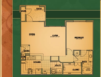 1BR/1BA - Rio Verde Apartments