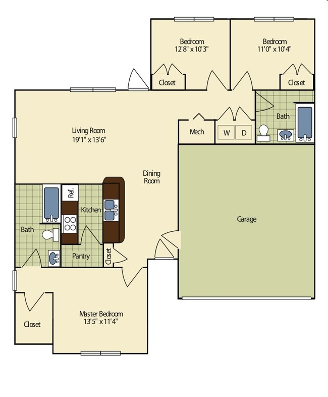 Floorplan - Village at Wayne Trace