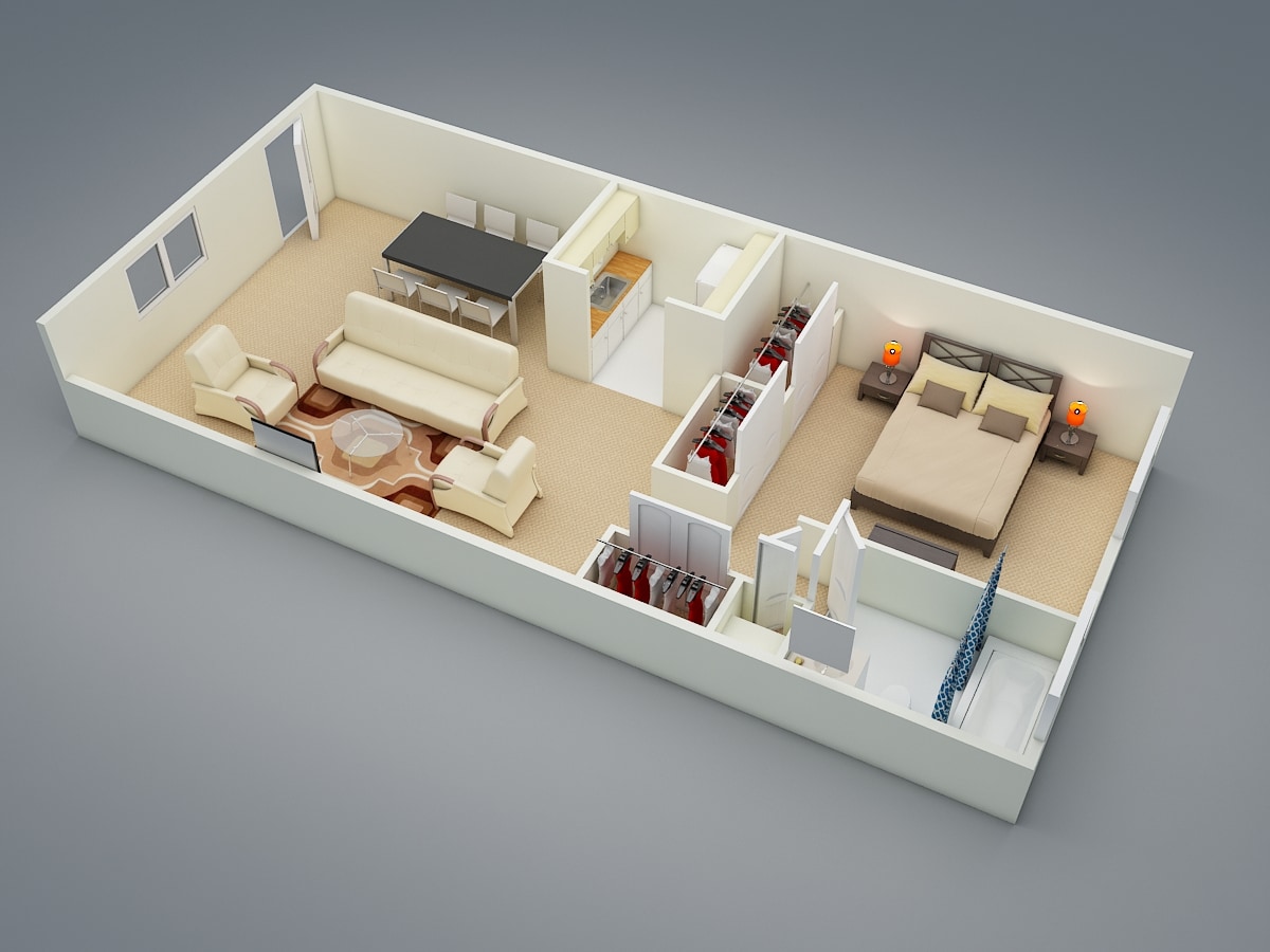 Manor Park Apartments – One Bedroom Deluxe