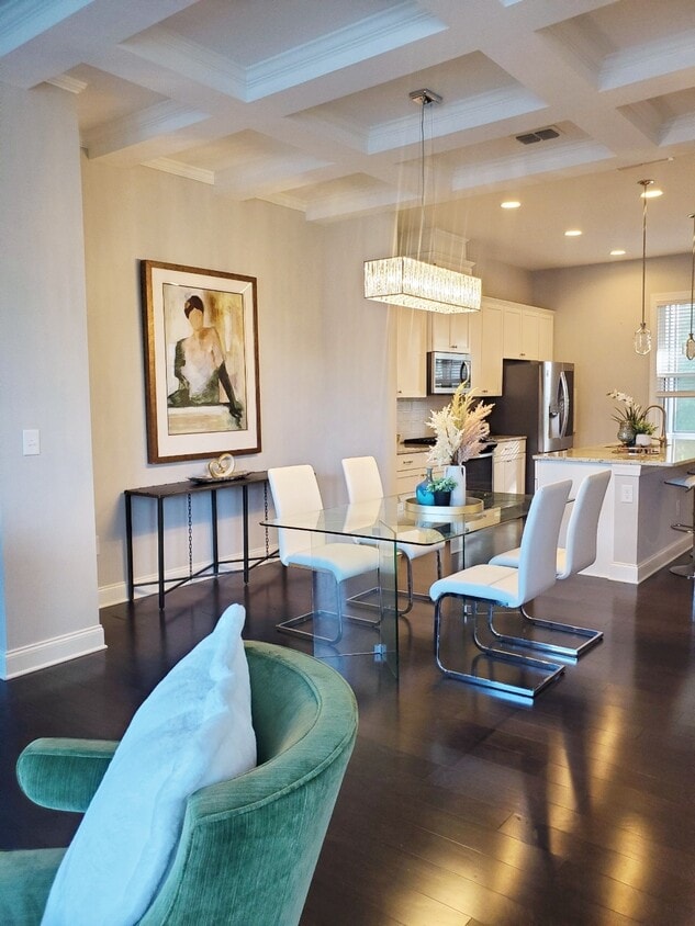 Living Room, Dining, and Kitchen - 618 Morning Glory Pl NE