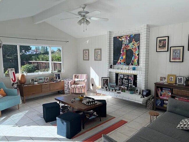 Family room with fireplace - 337 Barrow Ct