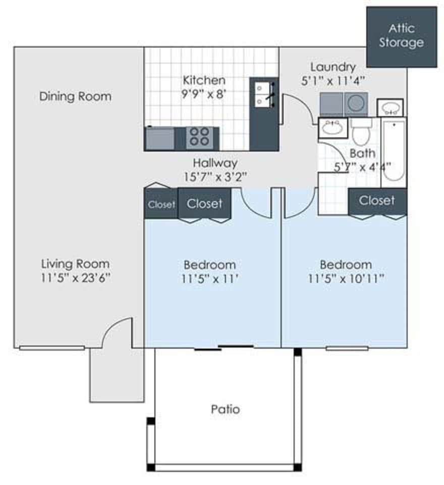 Slate Run – Two Bed One Bath