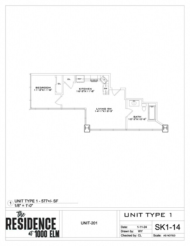 Interior Photo - The Residence at 1000 Elm
