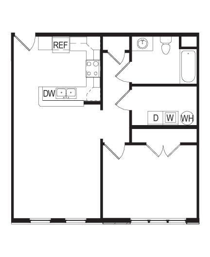 1BR/1BA - National Apartments