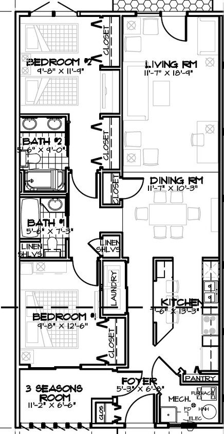 Plano de planta - St. Albans Greens Townhouses and Apartments