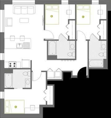 401 Lofts – 3x3