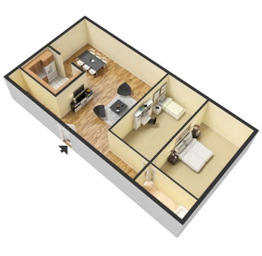 Executive Towers and Gardens – Two Bedroom (Towers)
