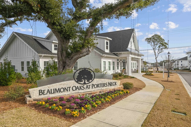 Welcoming Entrance - Beaumont Oaks at Porters Neck Apartments & Townhomes