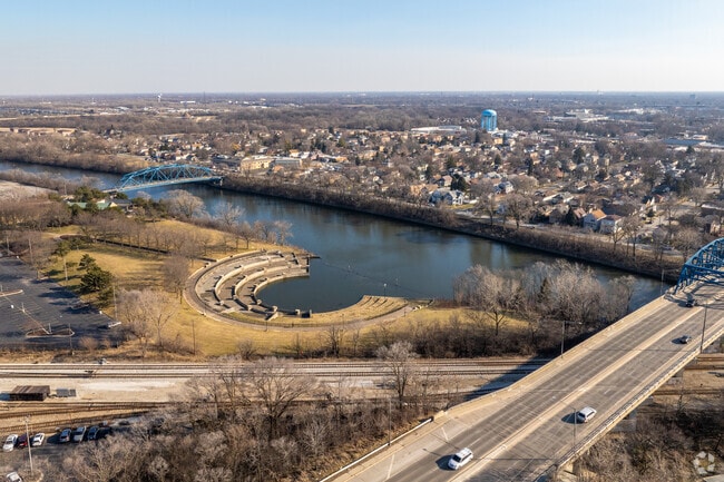 Blue Island is located along the Little Calumet River.