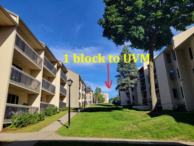 1 block to UVM - 37 S Williams St