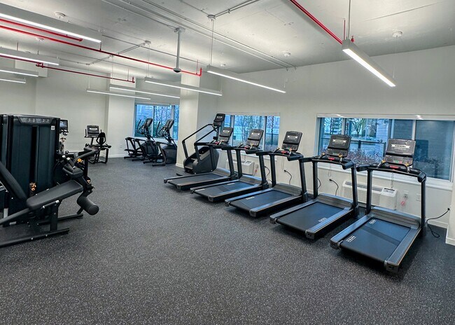 Achieve your wellness goals with state-of-the-art fitness equipment and inspiring views - Newport Rentals