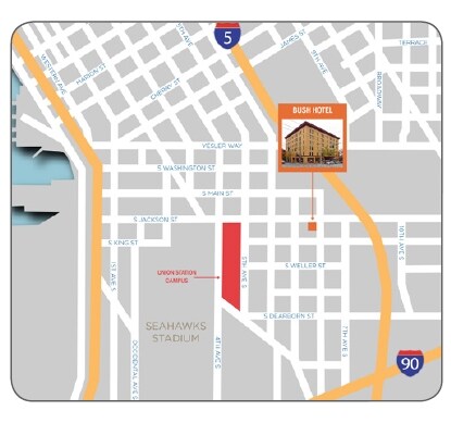 Mapa del sitio - Bush Hotel Apartments