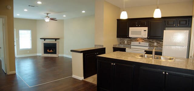 Open floor plan kitchen and living spaces - 7340 Skillman St