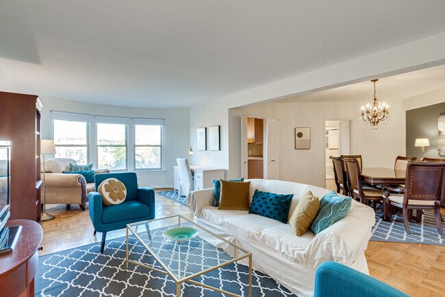 Homey feel with antiques and contemporary furniture. - 2500 Q St NW