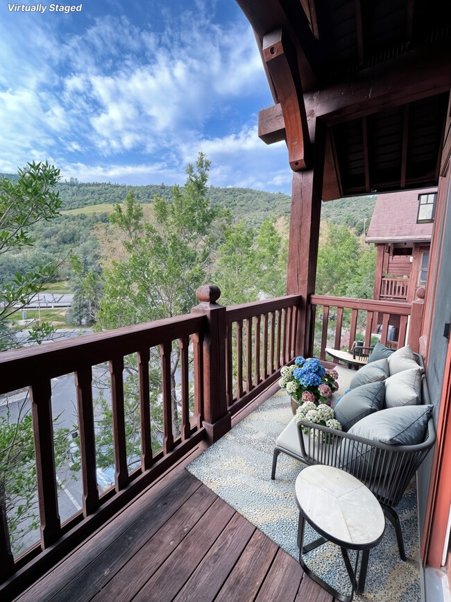 Staged Deck, unit is unfurnished - 998 W Beaver Creek Blvd