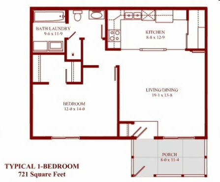 1BR/1BA - Amberfield Place Apartments