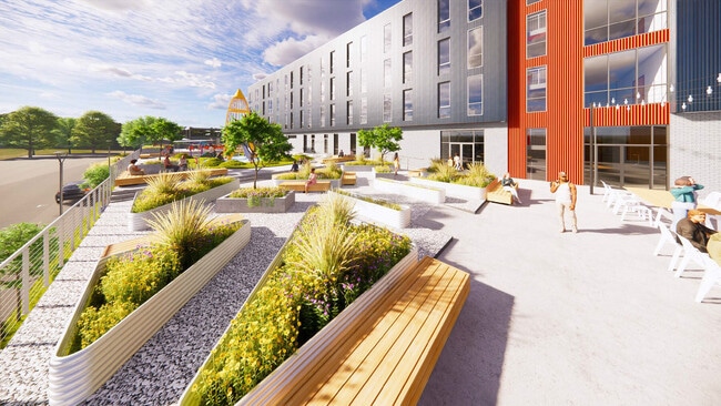 Outdoor seating area - Artspace Windgate Campus