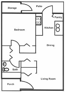 1BR/1BA - Rosewood Manor Apartments