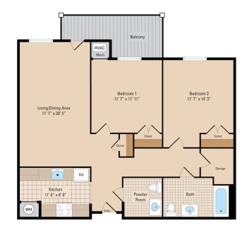 Plano de planta - French Creek - 62 and older community