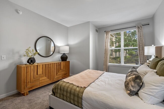 Primary Bedroom at Avant at the Arboretum Apartments in Lisle, IL 60532 - Avant at the Arboretum
