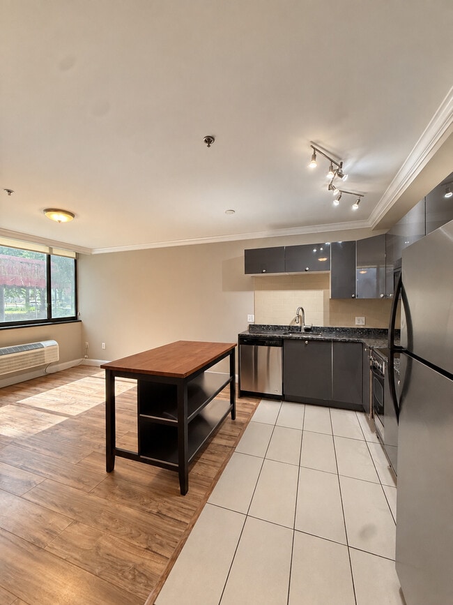 1BR, 1BA - 550SF - Kitchen/Living room - 360 Main