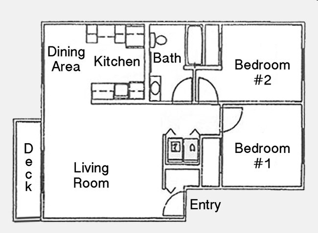Plano de planta - Mountainside Apartment Homes