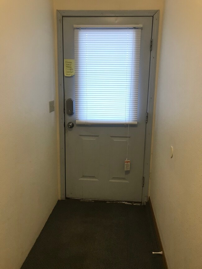 Triplex common door w-deadbolt. - 161 E Susitna Ave