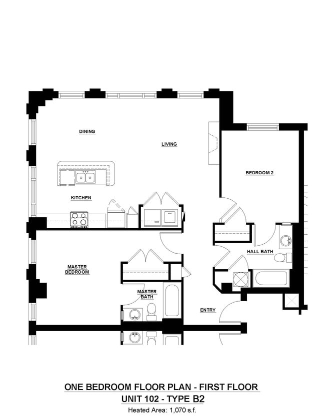 2 Bed/ 2 Bath Garden - Mason Estates