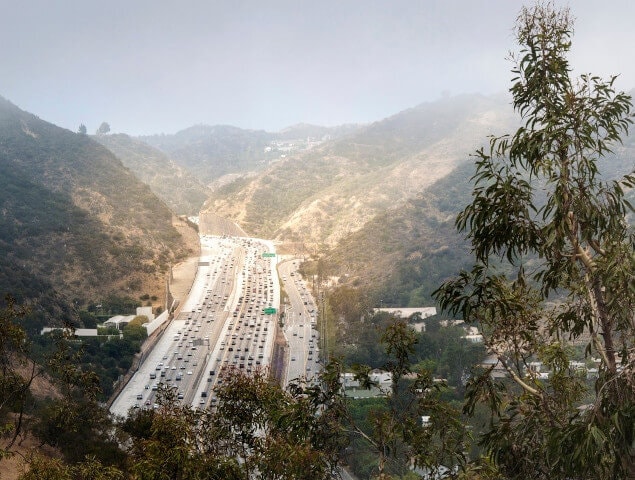 An interstate in Brentwood, CA