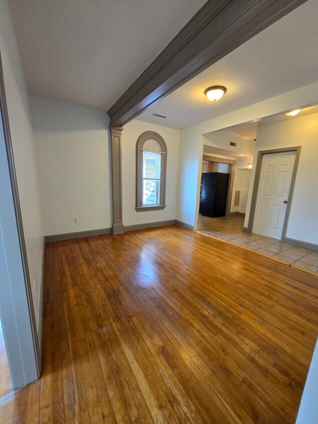Living room, view from bedroom hallway - 127 Pearl St