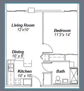 1BR/1BA - Trailside Townhomes