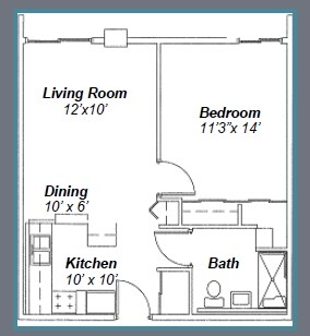 1HAB/1BA - Trailside Townhomes