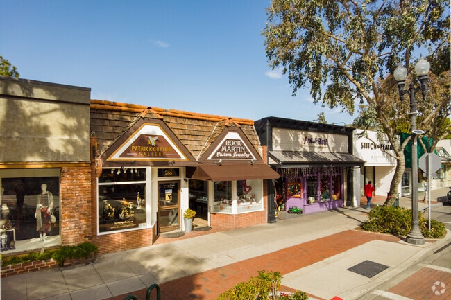 You'll find a variety of shops and restaurants in Laguna Beach.