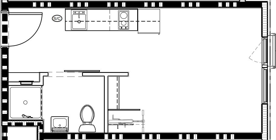 Plano de planta - Park Avenue Apartments