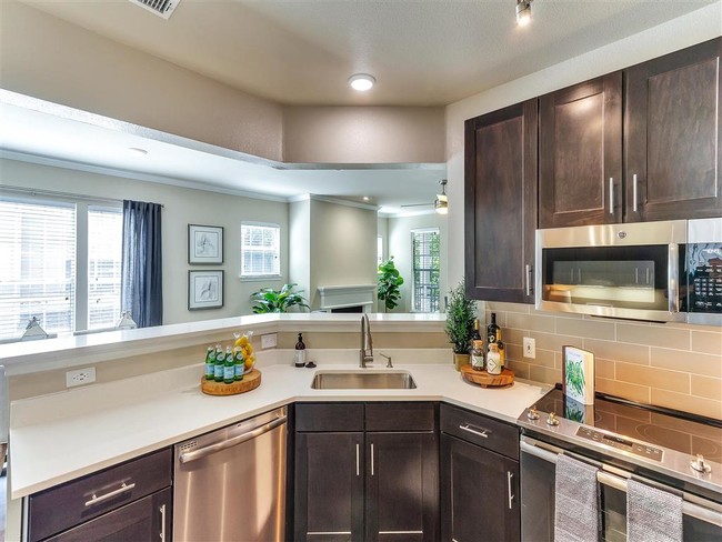 Cocina de lujo - The Caruth Premier Townhome Apartments