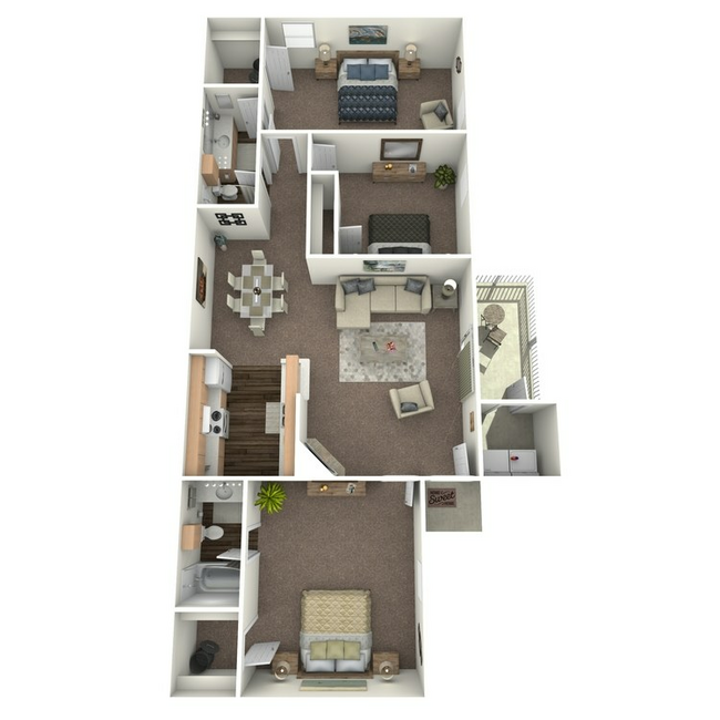 3 habitaciones, 2 baños - Park at Summerhill