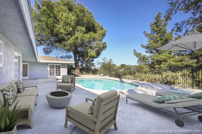 Backyard - Virtually staged - 16706 Alginet Pl