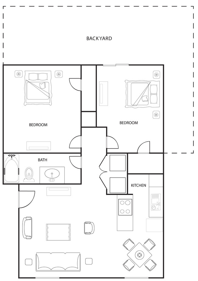 2BR/1BA with Yard - Hunters Point