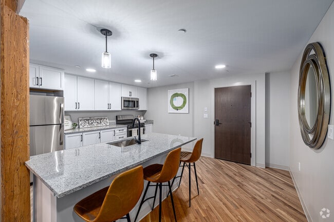 1BR, 1BA With Den - Kitchen - Tremont Flats