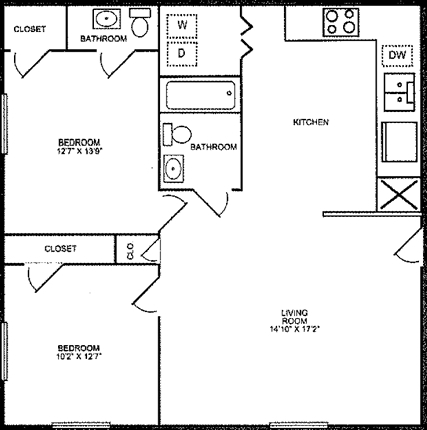 2BR/2BA - Stratford Apartments