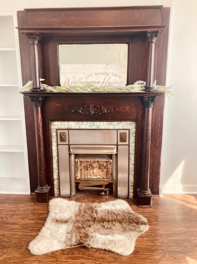 Historic Fireplace in the living area - 2340 E Carson St