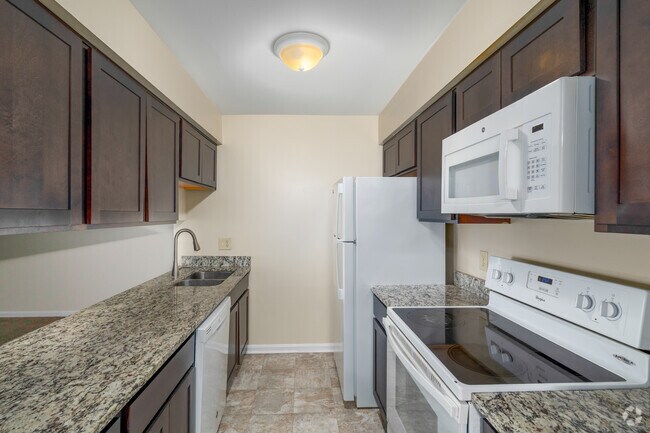 2 habitaciones, 1 baño - 875 pies cuadrados - Cocina - Woodscape Apartments