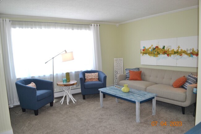 La sala de estar tiene una ventana de 2,4 metros de ancho. - 222 W Peck St