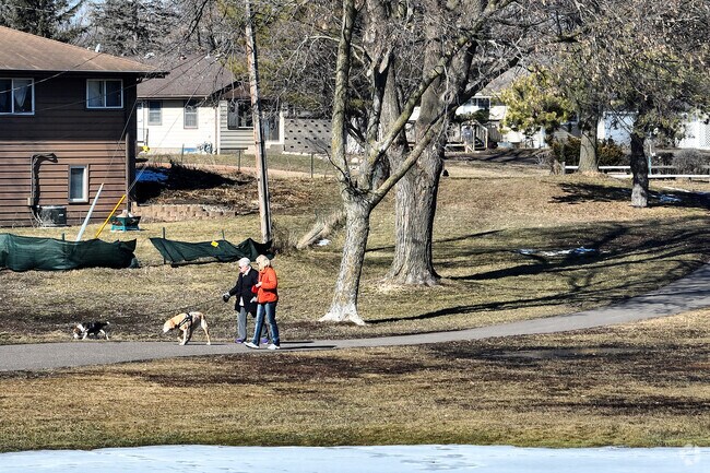 Lions Park has an open space dog exercise area.