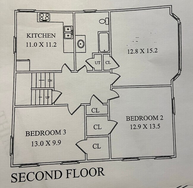 2nd floor layout - 17 De Mun Pl