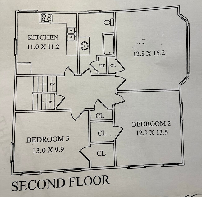 2nd floor layout - 17 De Mun Pl